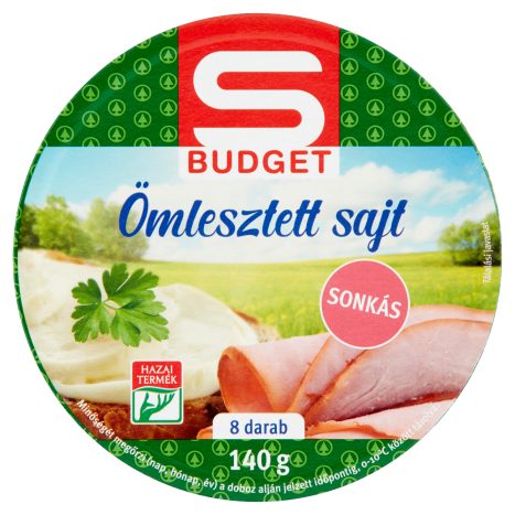 S-Budget ömlesztett sajt sonkás 140g